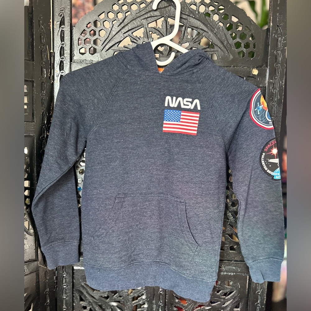 NASA Kids Grey Hoodie